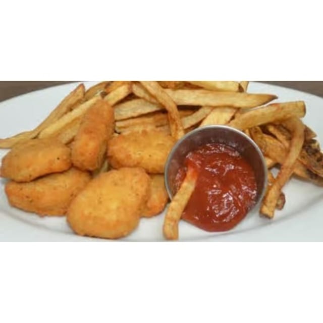 Chicken Nuggets with French Fries.