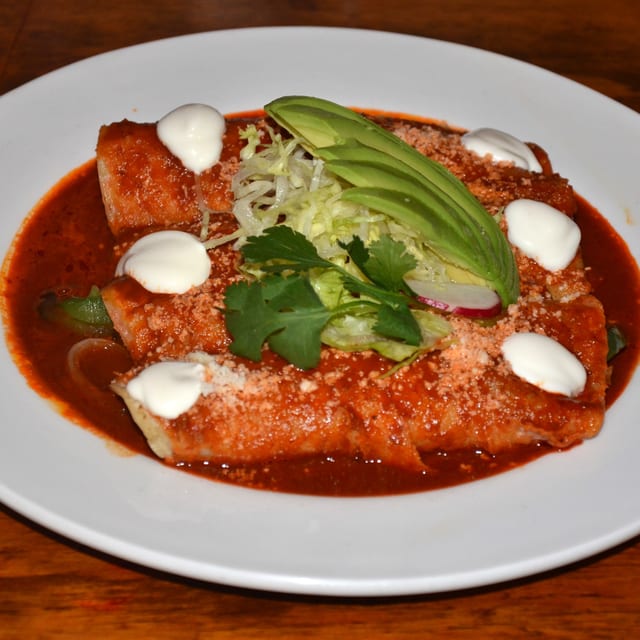 Shrimp Enchiladas.