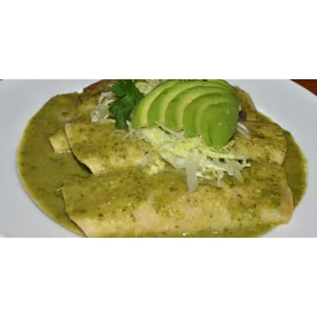Vegan Enchiladas Verdes.