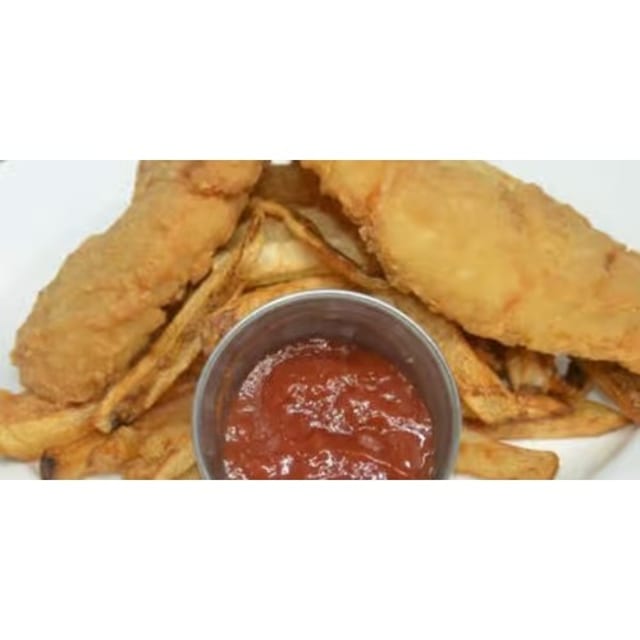 Chicken Tenders with French Fries.