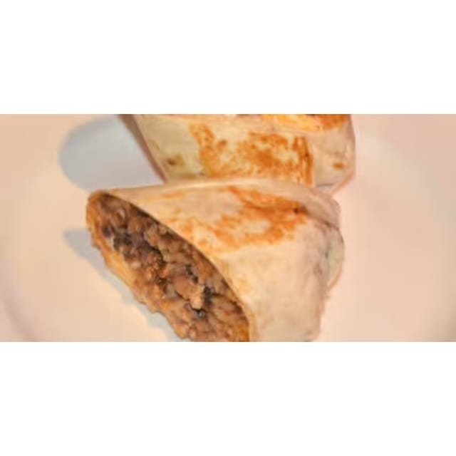 Baby Burrito with Chicken or Beef.